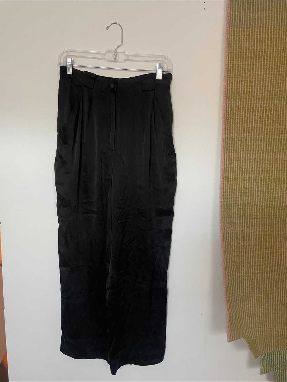 Talbots 100% silk Black High-Waist Dress Pants
